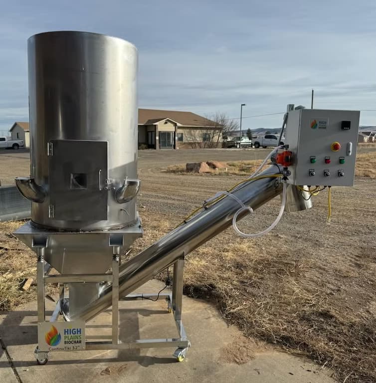 Biochar kiln operation